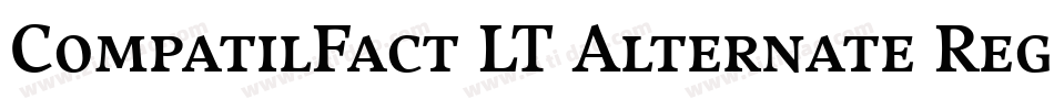 CompatilFact LT Alternate Regular Small Caps字体转换